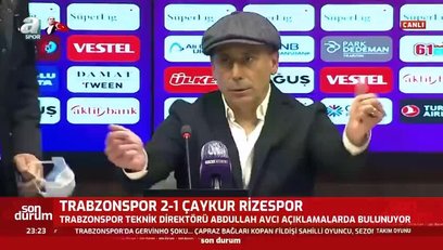 >Trabzonspor Rizespor maçının ardından Abdullah Avcı'dan Beşiktaş açıklaması!