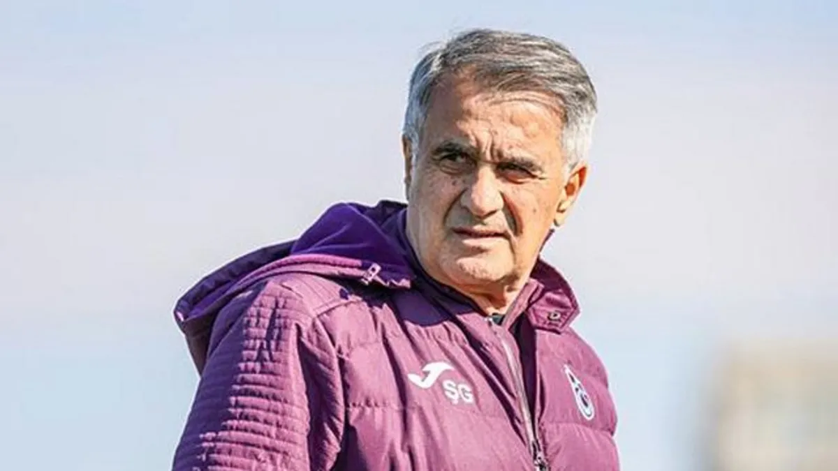 Trabzonspor Teknik Direktörü Şenol Güneş: Umarım maç bittiğinde...