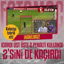 Icardi üst üste 2 penaltıdan yararlanamadı!