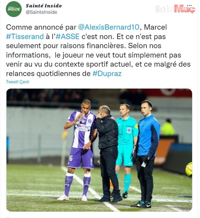 FENERBAHÇE HABERLERİ - Marcel Tisserand gerçeği ortaya çıktı! Saint-Etienne...