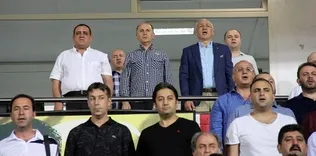 Başkanlar birlikte izledi