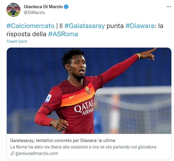 Galatasaray Da Flas Transfer Iddiasi Amadou Diawara Icin Roma Ile Gorusmelere Baslandi Fotomac