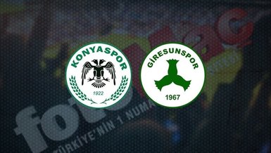 Konyaspor - Giresunspor maçı canlı