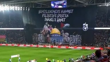 Trabzonspor taraftarından Fenerbahçe maçında anlamlı pankart!