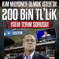 Kim Milyoner Olmak İster'de Fatih Terim sorusu!