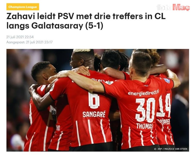 Son dakika spor haberi: PSV Eindhoven-Galatasaray maçını dünya basını böyle gördü!