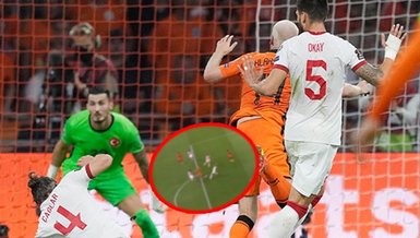 Hollanda - Türkiye maçında tartışmalı penaltı kararı! İşte o pozisyon