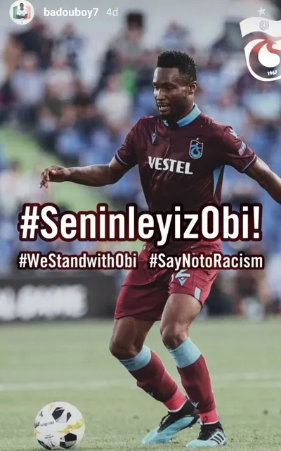 Trabzonsporlu futbolculardan Obi Mikel'e destek - 2