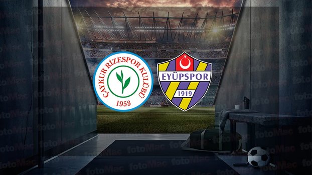 Rizespor - Eyüpspor maçı ne zaman, saat kaçta ve hangi kanalda canlı yayınlanacak? | TFF 1. Lig