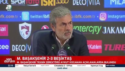 >Aykut Kocaman maç sonunda konuştu!