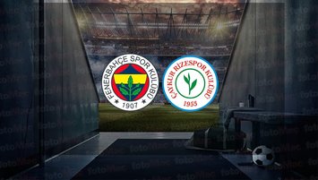 Fenerbahçe - Ç. Rizespor maçı hangi kanalda?