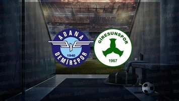 Adana Demirspor - Giresunspor | CANLI