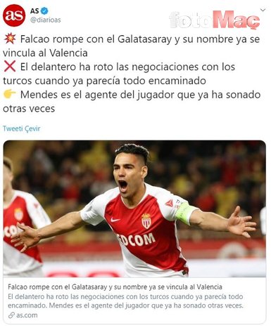 Falcao transferinde şok gelişme! İspanyol devi devrede