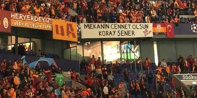 Galatasaray taraftarı Koray Şener'i unutmadı!