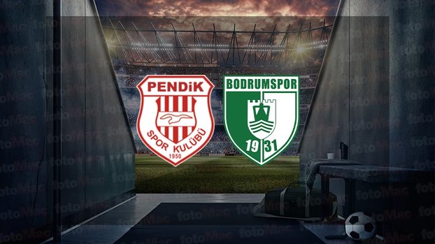 Pendikspor - Bodrumspor maçı ne zaman, saat kaçta ve hangi kanalda canlı yayınlanacak? | TFF 1. Lig