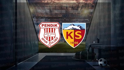 Pendikspor - Kayserispor maçı ne zaman? Saat kaçta? Hangi kanalda canlı yayınlanacak? | Trendyol Süper Lig