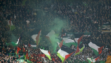Celtic taraftarından Filistin'e destek!