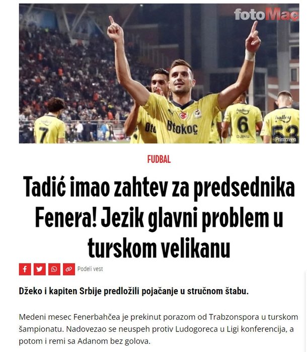 Dzeko ve Tadic'ten İsmail Kartal'ı kızdıracak talep! Ali Koç ile özel görüştüler