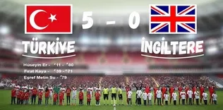 Milliler futbolda İngiltere’yi 5-0 mağlup etti