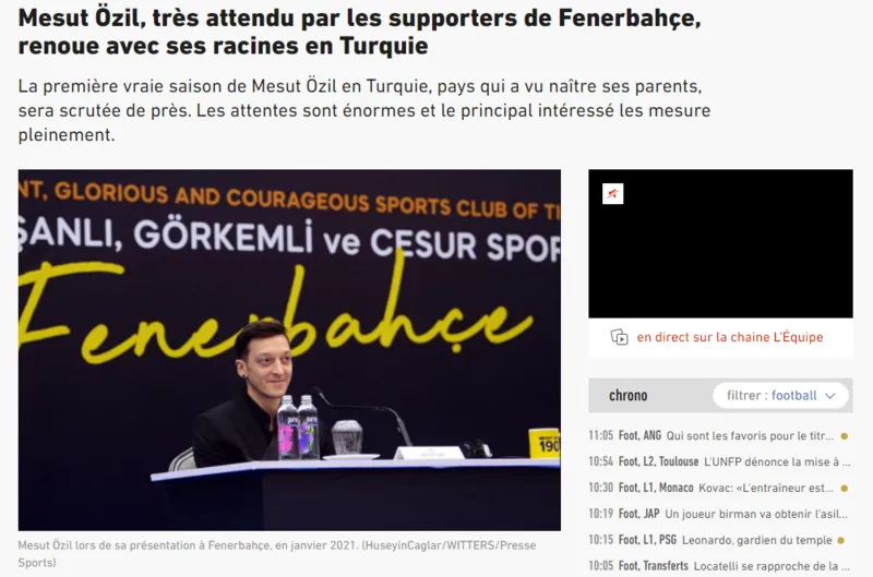 Fenerbahçeli Mesut Özil'den taraftara büyük övgü! - 1