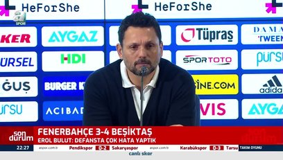 >Erol Bulut'tan Fenerbahçe - Beşiktaş derbisi sonrası flaş sözler! 