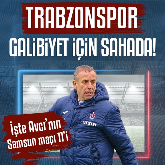 Trabzonspor galibiyet için sahada! İşte Abdullah Avcı’nın Samsunspor maçı muhtemel 11’i