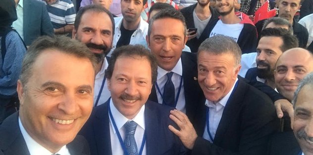 Kulüp başkanları 15 Temmuz için Atatürk Havalimanı'nda