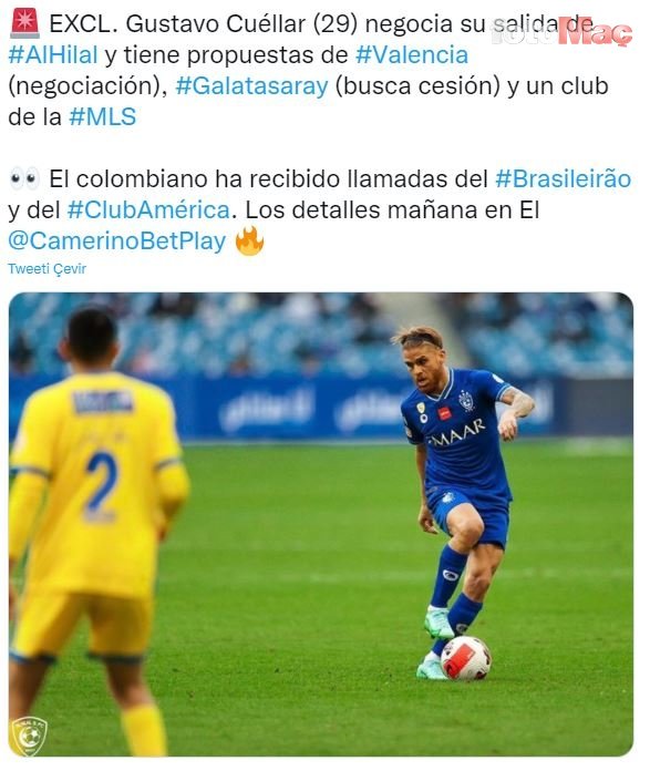 GALATASARAY TRANSFER HABERLERİ - Galatasaray'dan Gustavo Cuellar hamlesi! Kolombiyalı gazeteci duyurdu