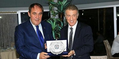 Türkiye Futbol Federasyonu (TFF) Başkanı Yıldırım Demirören ve Spor Bakanlığı Spor Genel Müdürü Mehmet Baykan'dan Trabzonspor'a ziyaret