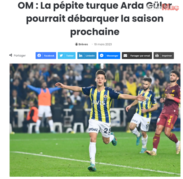 Fenerbahçe Sevilla maçından sonra Marsilya'dan Arda Güler çıkarması!