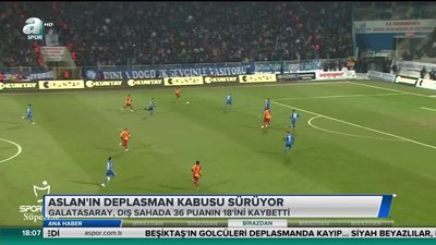 >Galatasaray'ın deplasman kabusu sürüyor