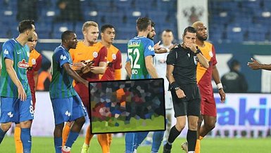 Son dakika spor haberi: Rizespor Galatasaray maçında faul tartışması! İşte o pozisyon