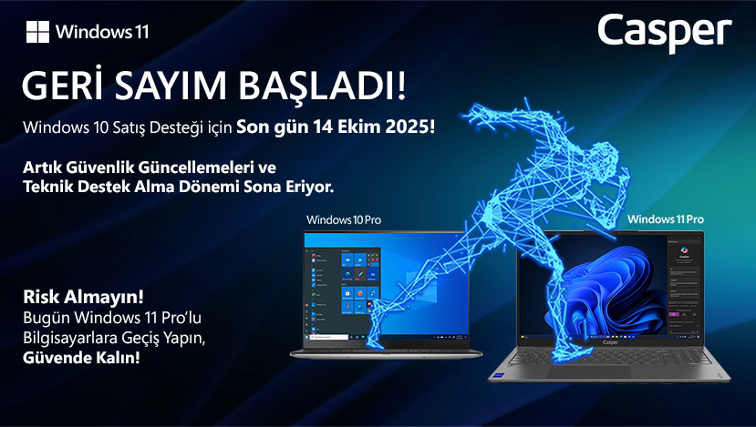 WINDOWS 11 PRO İLE YENİLENEN CASPER NİRVANA DİZÜSTÜ BİLGİSAYARLARIN ...