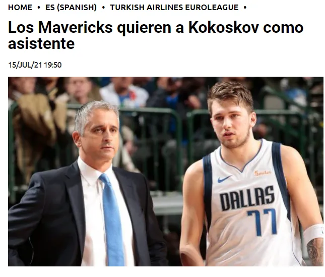 Son dakika spor haberi: Fenerbahçe Beko Başantrenörü Igor Kokoskov'a NBA takımı Dallas Mavericks kancası! - 2