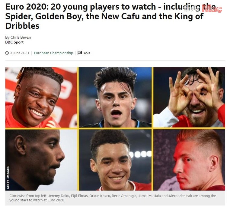 Son dakika spor haberi: 20 kişilik listede 2 milli futbolcu da var! İşte EURO 2020'de izlenmesi gereken genç yıldızlar
