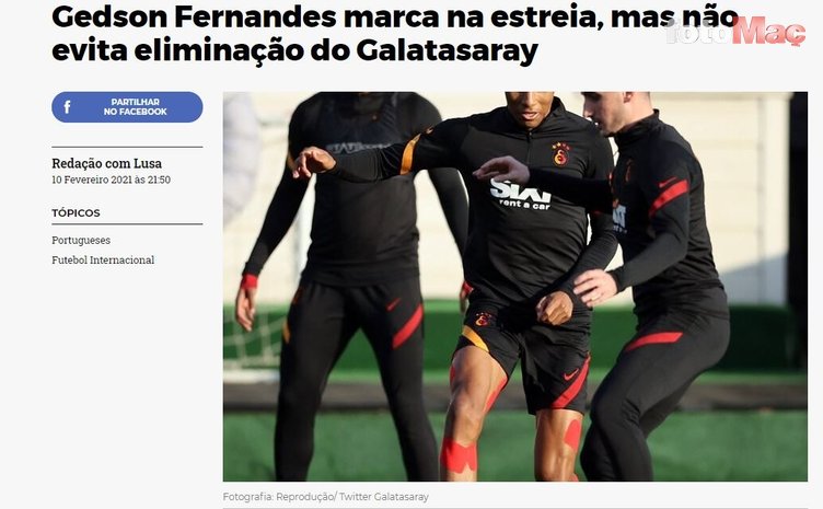 Son dakika haberi: Galatasaray'ın yeni transferi Gedson Fernandes Portekiz'de gündem oldu! "28 dakika yetti"