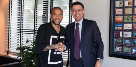 Dani Alves'ten Barcelona başkanına tepki!