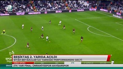 >Beşiktaş 2. yarıda açıldı