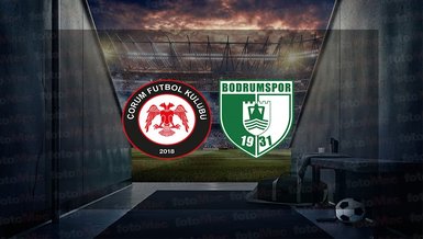 Çorumspor - Bodrumspor maçı ne zaman, saat kaçta ve hangi kanalda canlı yayınlanacak? | Trendyol 1. Lig