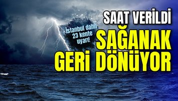 SAAT VERİLDİ: SAĞANAK GERİ DÖNÜYOR | İstanbul dahil 23 ilde sarı uyarı (28 Kasım hava durumu)