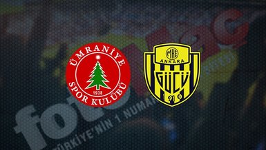 Ümraniyespor - Ankaragücü maçı ne zaman, saat kaçta ve hangi kanalda canlı yayınlanacak? | TFF 1. Lig