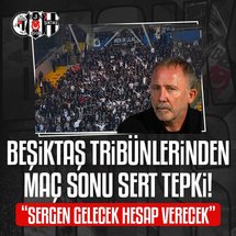 <p>Trendyol Süper Lig'in 10. haftasında Beşiktaş, Kasımpaşa deplasmanında sahaya çıktı. Mücadele 1-1'lik beraberlikle sonuçlanırken siyah-beyazlılar bir kez daha galibiyeti kaçırarak zirve yarışında önemli bir puan kaybı yaşadı.</p>
<p data-end="791" data-start="541">Karşılaşmanın ardından Recep Tayyip Erdoğan Stadı'nın deplasman tribününü dolduran Beşiktaşlı taraftarlar büyük bir öfke içindeydi. Siyah-beyazlı tribünlerden hem oyunculara hem de teknik direktör Sergen Yalçın'a yönelik sert tezahüratlar yükseldi.</p>
<p data-end="1063" data-start="793">Taraftarlar, "Şampiyonluk gitti aferin çocuklar!" ve "Sergen gelecek hesap verecek!" şeklindeki tezahüratlarla takıma tepkilerini dile getirdi.</p>
<p data-end="1063" data-start="793"><strong>SERGEN YALÇIN TRİBÜNLERE GİTTİ</strong></p>
<p data-end="1063" data-start="793">Beşiktaş tribünlerinden yapılan tezahüratların ardından Sergen Yalçın'ın soyunma odasından çıkarak deplasman tribününe gittiği görüldü.</p>
<p data-end="1063" data-start="793"><img alt="" data-pimg="https://iaftm.tmgrup.com.tr/114be5/0/0/0/0/663/663?u=https://iftm.tmgrup.com.tr/2025/10/26/besiktas-tribunlerinden-sert-tepki-sergen-gelecek-hesap-verecek-1761507081574.jpg&mw=1366" src="https://iaftm.tmgrup.com.tr/782915/0/0/0/0/663/663?u=https://iftm.tmgrup.com.tr/2025/10/26/besiktas-tribunlerinden-sert-tepki-sergen-gelecek-hesap-verecek-1761507081574.jpg&mw=800" style="height:800px; width:800px"></p>
<p data-end="1063" data-start="793"><strong>YALÇIN'DAN BEŞİKTAŞ TRİBÜNÜNE: FENERBAHÇE DERBİSİNİ KAZANMAK İÇİN...</strong></p>
<p data-end="1063" data-start="793">Sergen Yalçın Beşiktaş tribününe şu sözleri sarf etti: "Taraftar bu camianın gerçek sahibidir. Bunu sakın unutmayın. Benimle beraber iyi günü de kötü günü de gördünüz. Fenerbahçe derbisini kazanmak için elimizden gelen her şeyi yapacağız. Size söz veriyorum."</p>
<p data-end="1063" data-start="793"><img alt="" data-pimg="https://iaftm.tmgrup.com.tr/2f8e79/0/0/0/0/1536/1536?u=https://iftm.tmgrup.com.tr/2025/10/26/besiktas-tribunlerinden-sert-tepki-sergen-gelecek-hesap-verecek-1761507387591.jpg&mw=1366" src="https://iaftm.tmgrup.com.tr/23e7b2/0/0/0/0/1536/1536?u=https://iftm.tmgrup.com.tr/2025/10/26/besiktas-tribunlerinden-sert-tepki-sergen-gelecek-hesap-verecek-1761507387591.jpg&mw=800" style="height:800px; width:800px"></p>