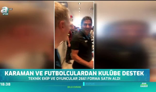 Ünal Karaman ve futbolculardan kulübe destek