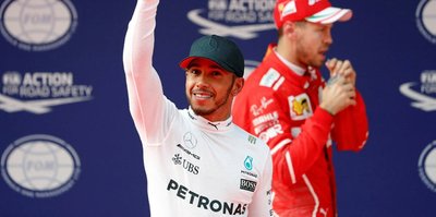 Çin'de pole pozisyonu Hamilton'ın