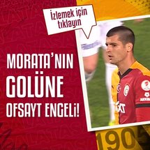 <p>Galatasaray'ın, Ziraat Türkiye Kupası Finali'nde Trabzonspor ile karşı kaşrıya geldiği maçın 90. dakikasında Alvaro Morata ağları havalandırdı. Fakat bu gol ofsayt nedeniyle geçersiz sayıldı. İşte o pozisyon...</p>