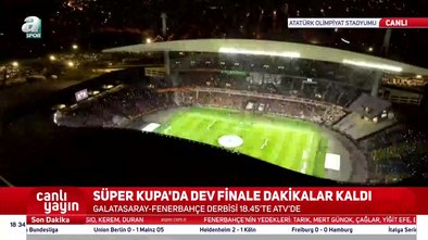 Galatasaray - Fenerbahçe finali öncesi ışık gösterisi! İşte o anlar