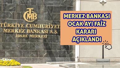 MERKEZ BANKASI FAİZ KARARI AÇIKLANDI | Merkez Bankası faiz kararı ne oldu? 2023 Ocak ayı faiz düştü mü, sabit mi kaldı?