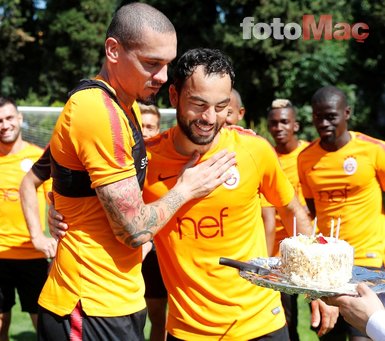 Galatasaray’da Maicon’a Brezilya usulü kutlama