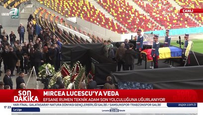 >Mircea Lucescu son yolculuğuna uğurlandı!