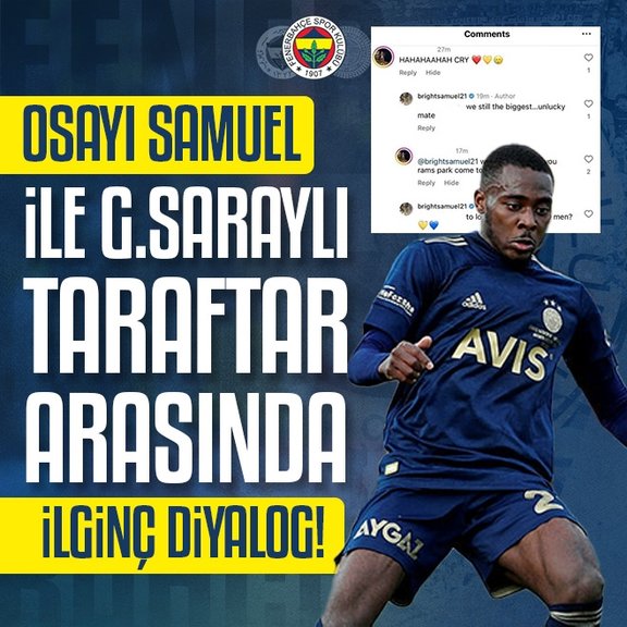 Osayi ve Galatasaray taraftarı arasında ilginç diyalog!